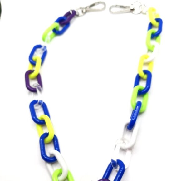 unknown Other - Multi Colored Acrylic Wallet Or Pants Single Layer 22 Inches Long